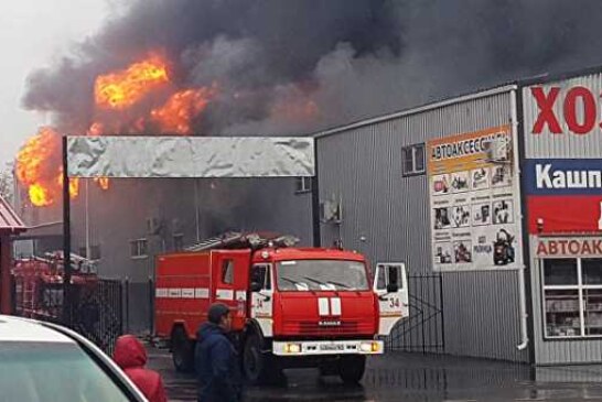 При пожаре на рынке в Ростовской области никто не пострадал