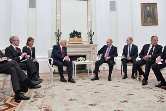Путин рассказал, что побеседовал со Штайнмайером об энергетике