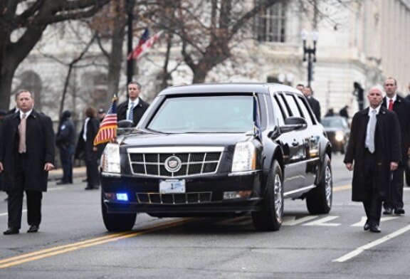 Неизвестный пытался с матом и непристойными жестами подрезать кортеж Трампа