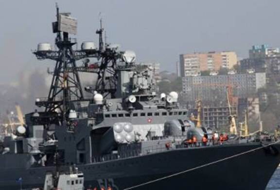 Пожар на противолодочном корабле «Маршал Шапошников» потушен