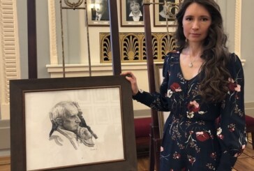 Худрука Вахтанговского театра Римаса Туминаса увековечили углем