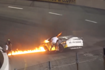Отец гонщика NASCAR спас сына из горящего болида быстрее пожарных