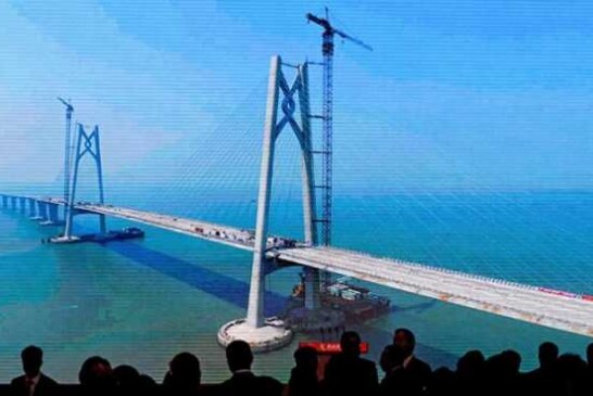 Мега-мост Китая: 420 тыс. тонн стали, подводный тоннель и 55 км пути