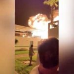 Появилось видео мощного взрыва в клубе в Перу