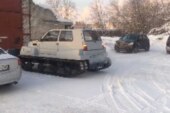 Пенсионер из Прикамья переделал «Оку» в вездеход