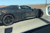 Мокрые тесты Chevrolet Corvette: в сеть просочились снимки восьмого поколения суперкара