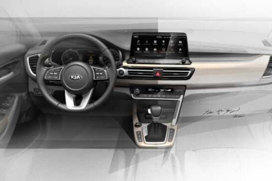 Разглядываем салон абсолютно нового компактного кроссовера KIA