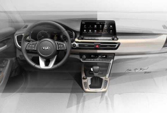 Разглядываем салон абсолютно нового компактного кроссовера KIA
