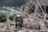 Мощный взрыв произошел рядом с вокзалом в Баварии